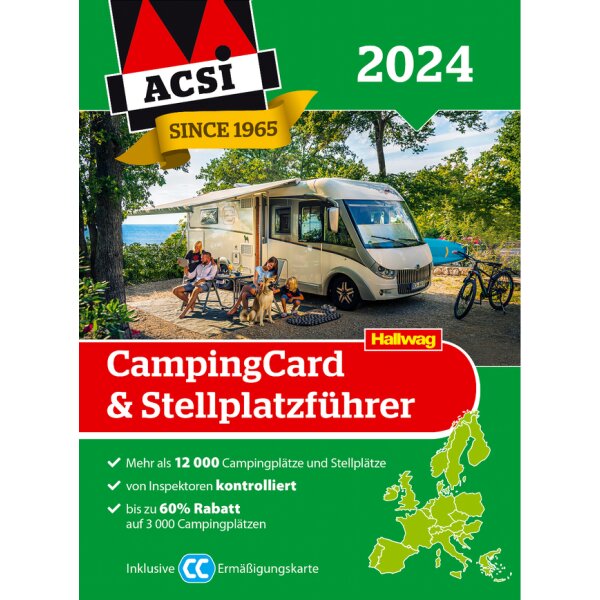 ACSI CampingCard & Stellplatzführer ACSI 2024