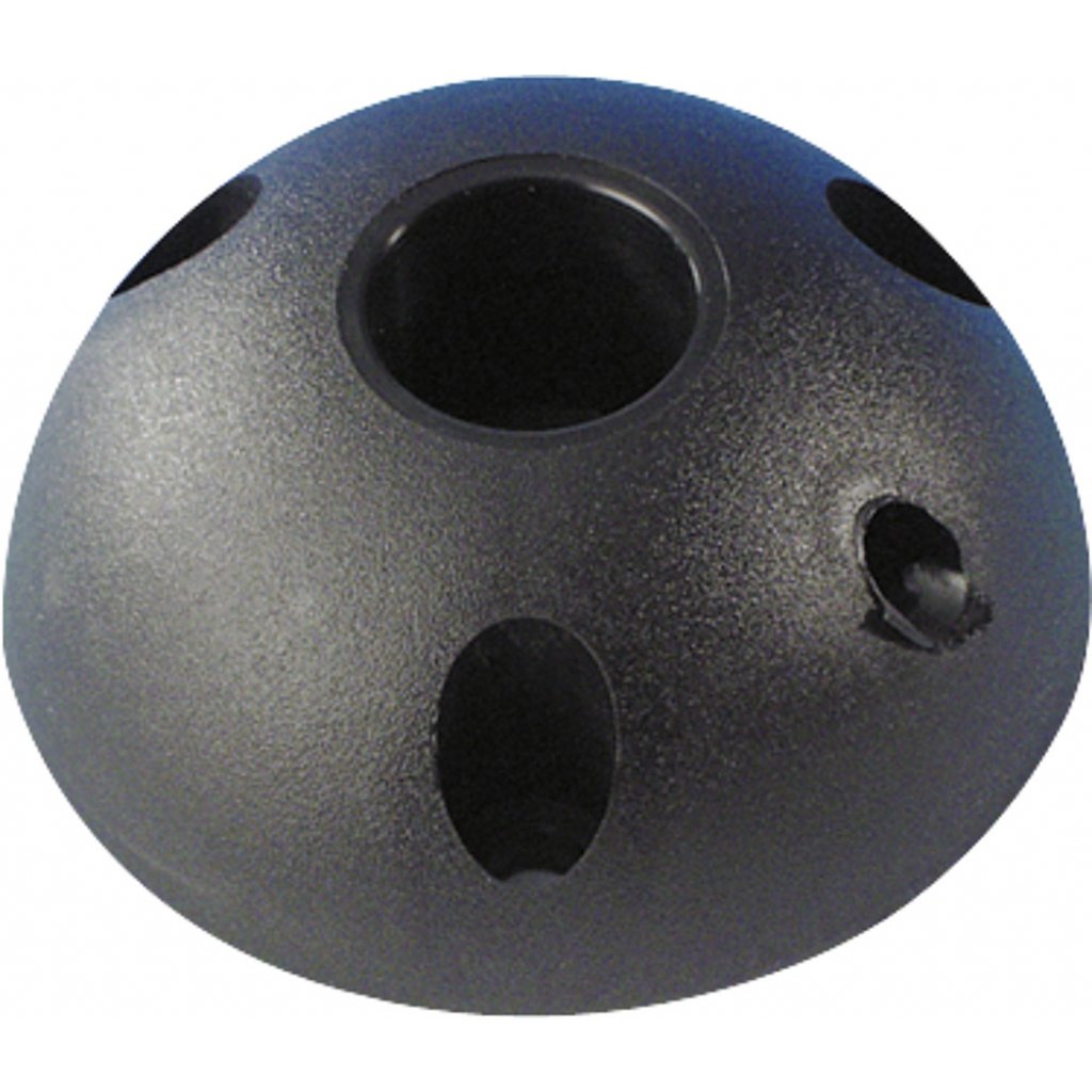 FAWO Tischfuß Anschraublager Kunststoff Farbe schwarz Rohraufnahme 18mm zu 9969013